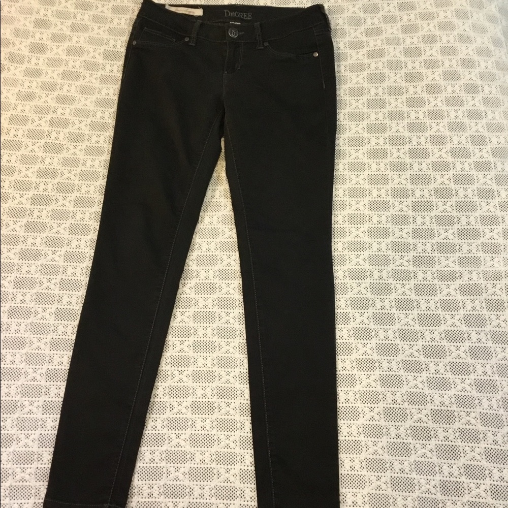 DECREE size 9 Denim Legging Stretch EUC Dark Gray